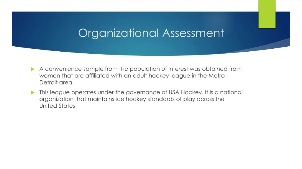 organizational assessment