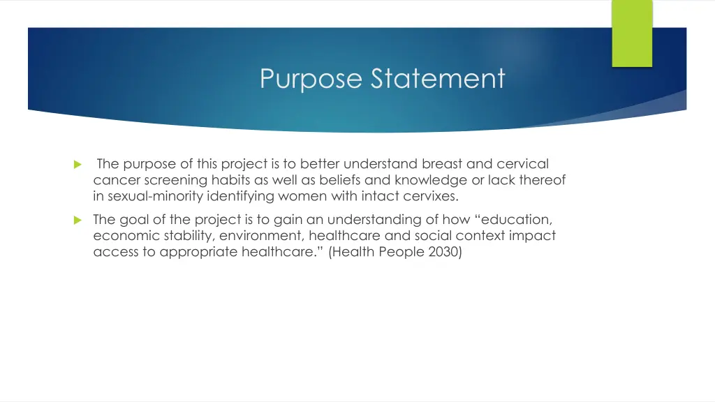 purpose statement