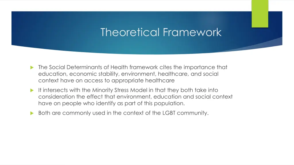 theoretical framework