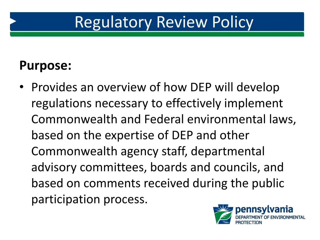 regulatory review policy 1