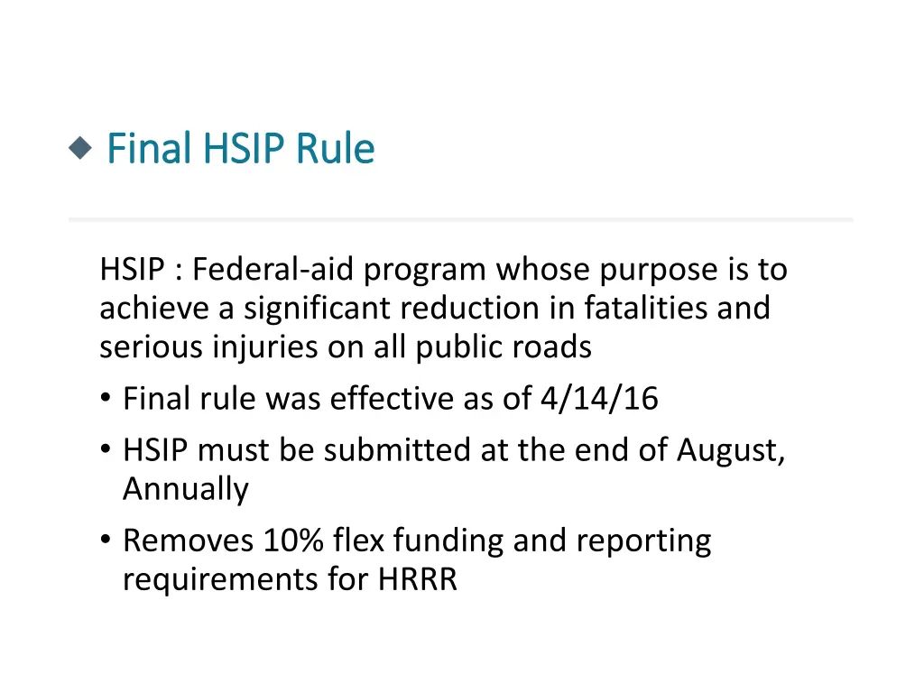 final hsip rule final hsip rule