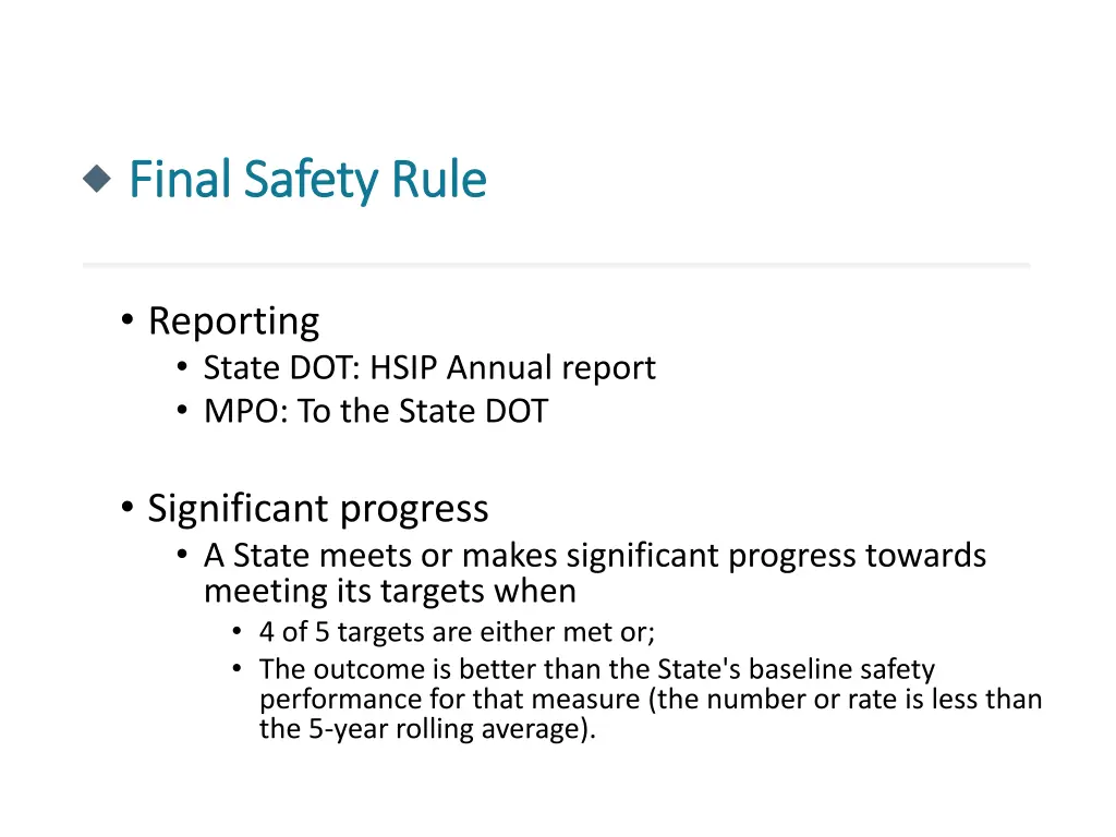 final safety rule final safety rule 3