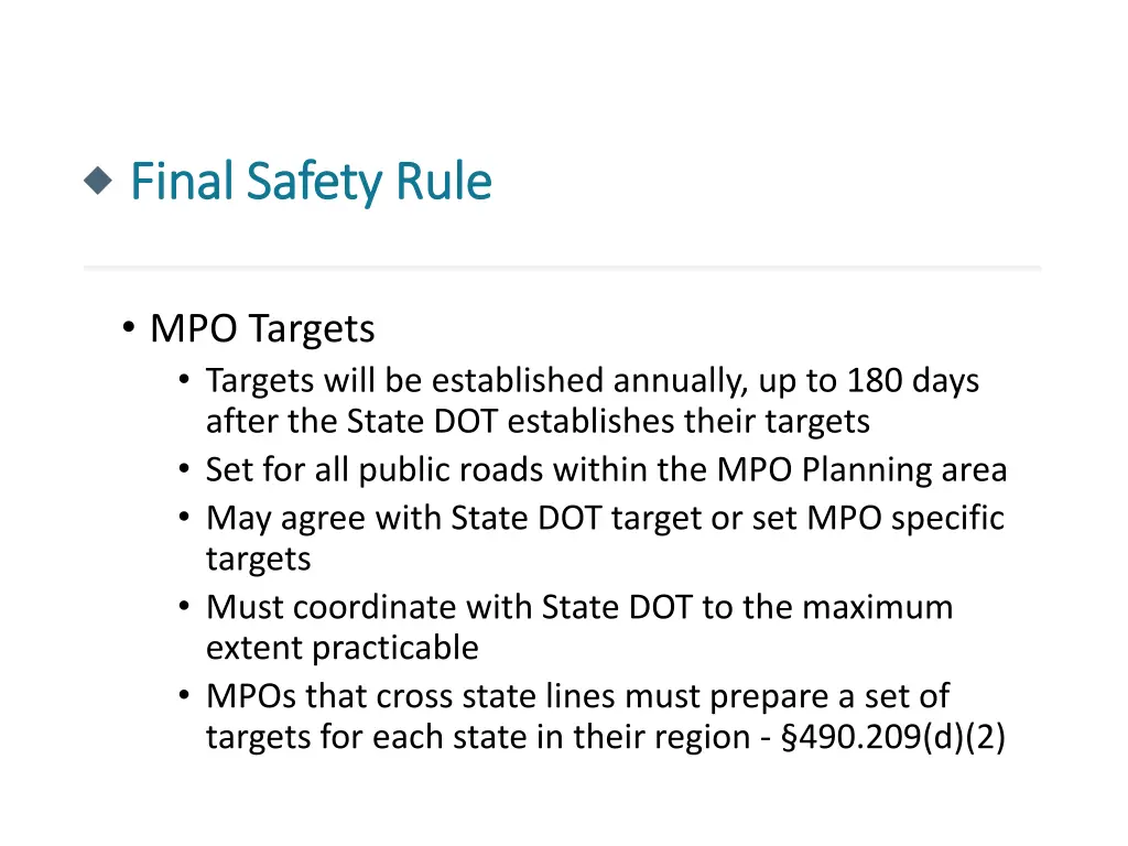 final safety rule final safety rule 6