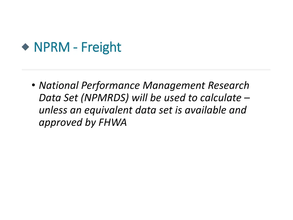 nprm nprm freight 1