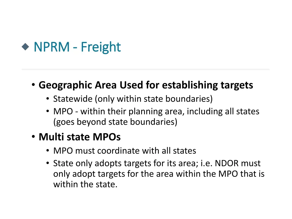 nprm nprm freight 2