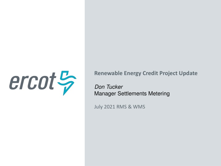 renewable energy credit project update
