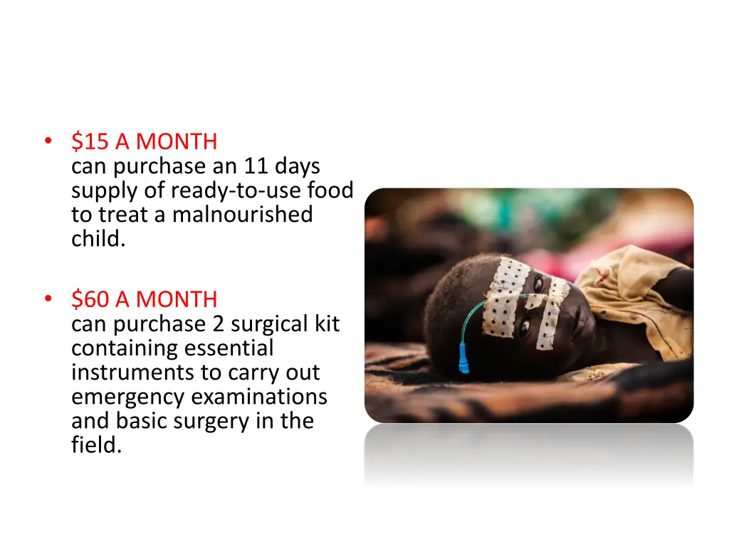 15 a month can purchase an 11 days supply