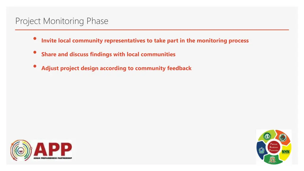 project monitoring phase