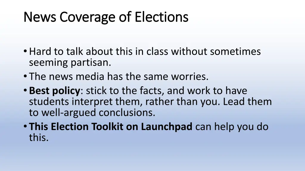 news coverage of elections news coverage 2