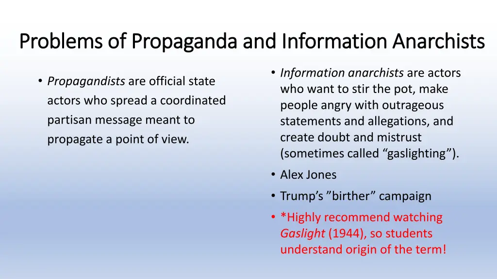 problems of problems of propaganda