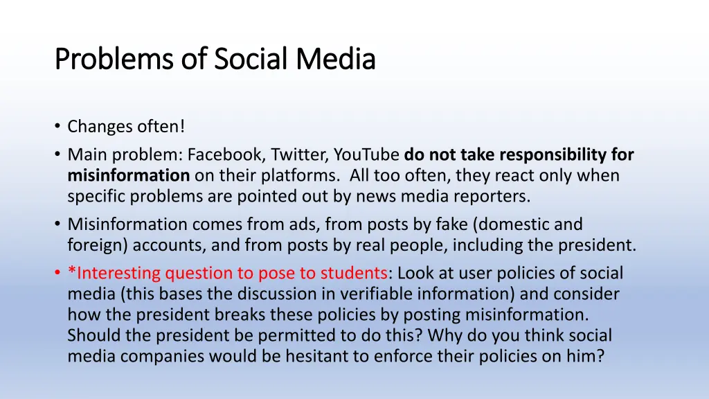problems of social problems of social media