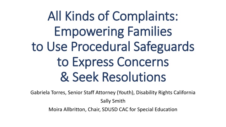 all kinds of complaints all kinds of complaints
