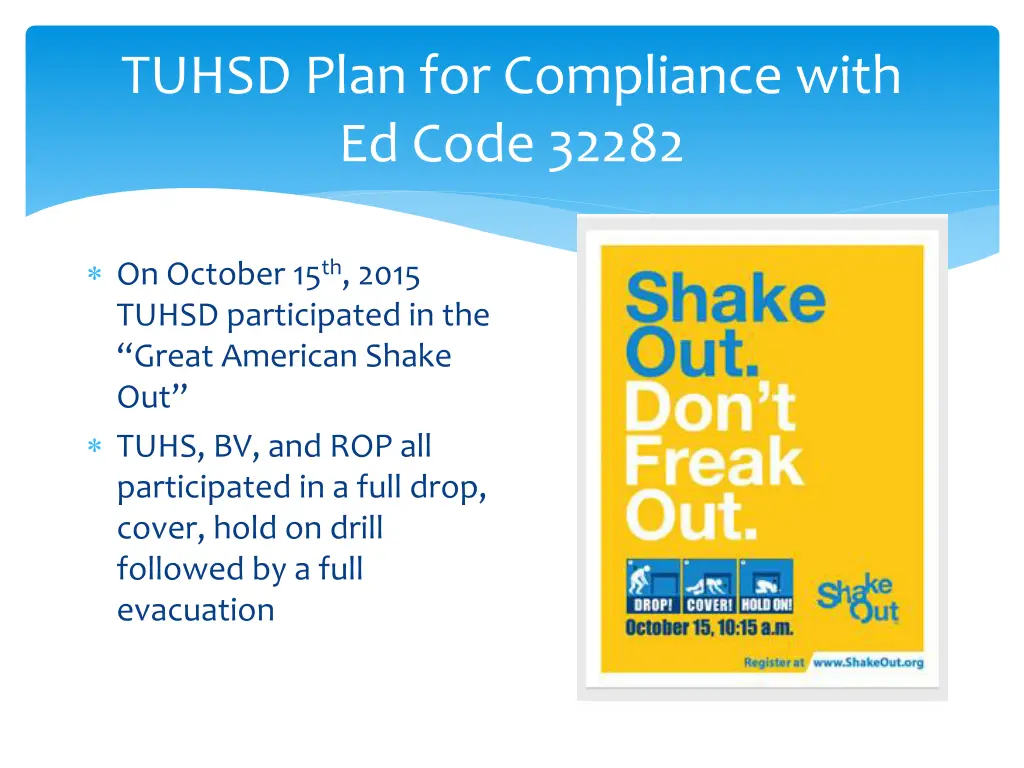 tuhsd plan for compliance with ed code 32282