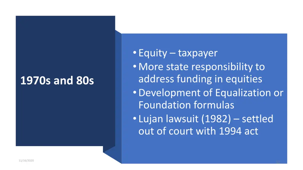 equity taxpayer more state responsibility