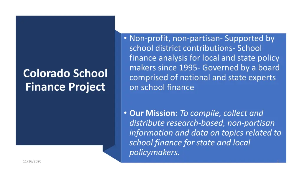 non profit non partisan supported by school
