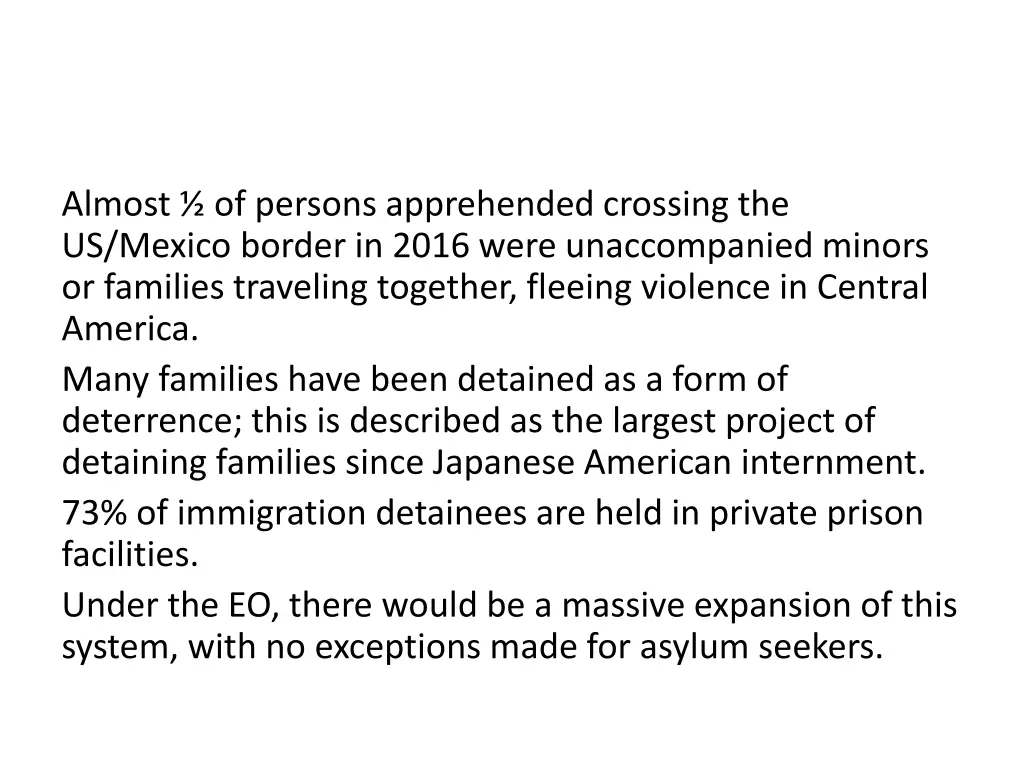 almost of persons apprehended crossing