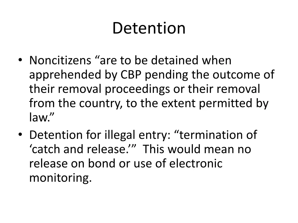 detention