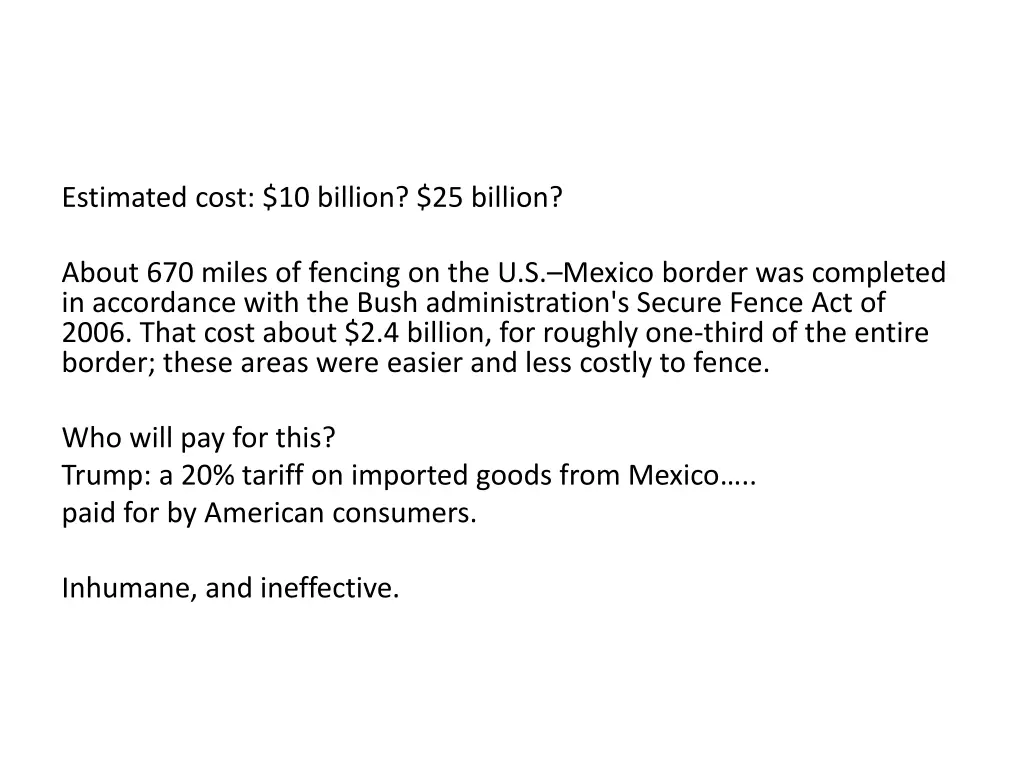 estimated cost 10 billion 25 billion