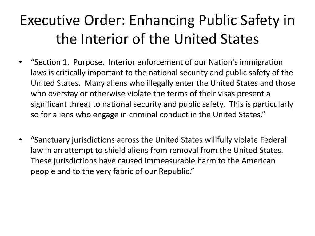 executive order enhancing public safety