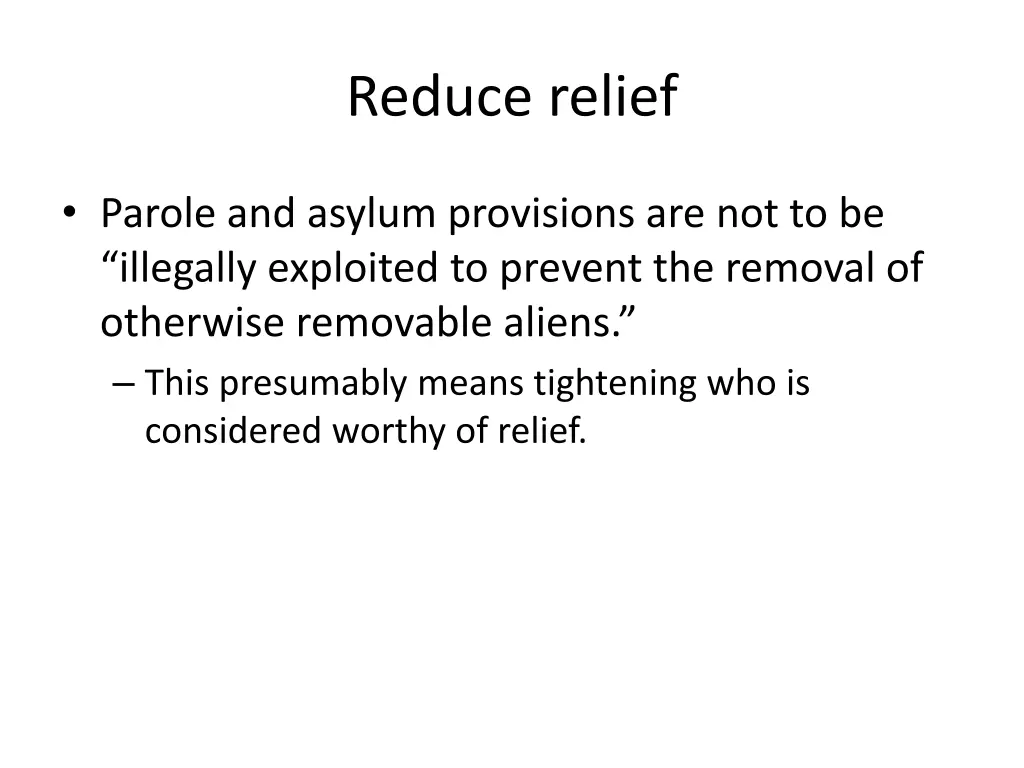 reduce relief