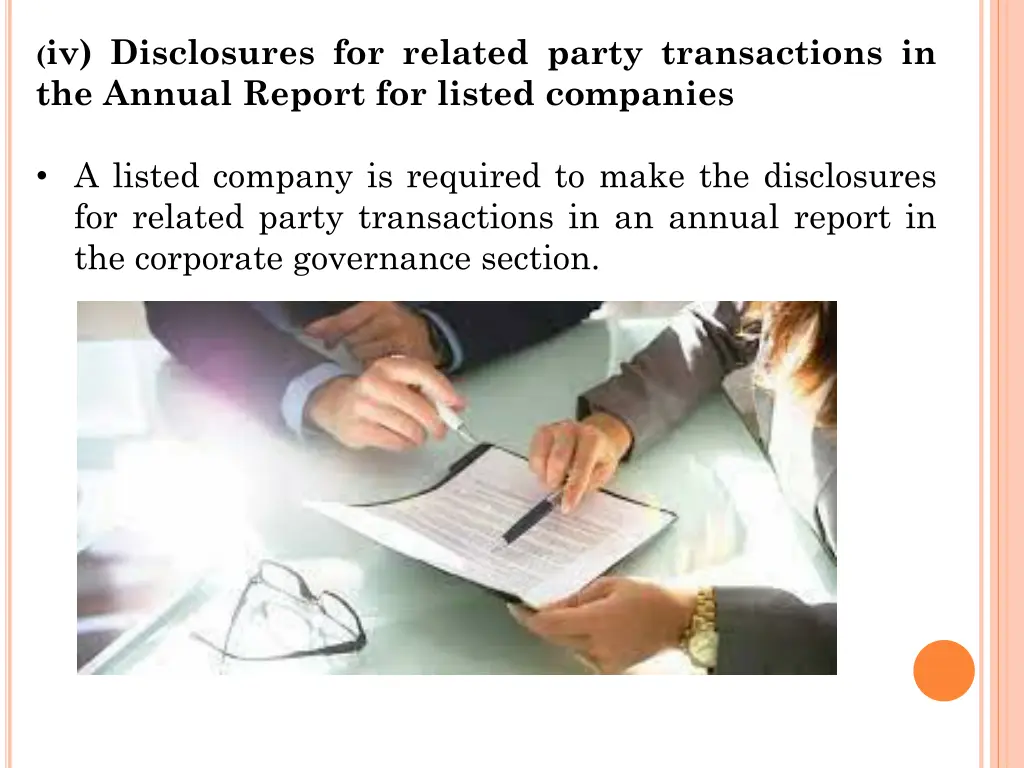 iv disclosures for related party transactions