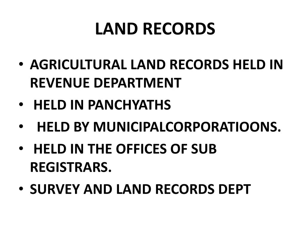 land records