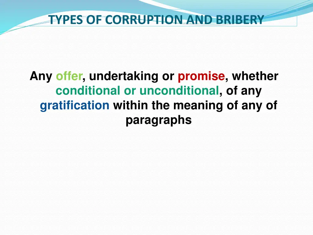 types of corruption and bribery 2