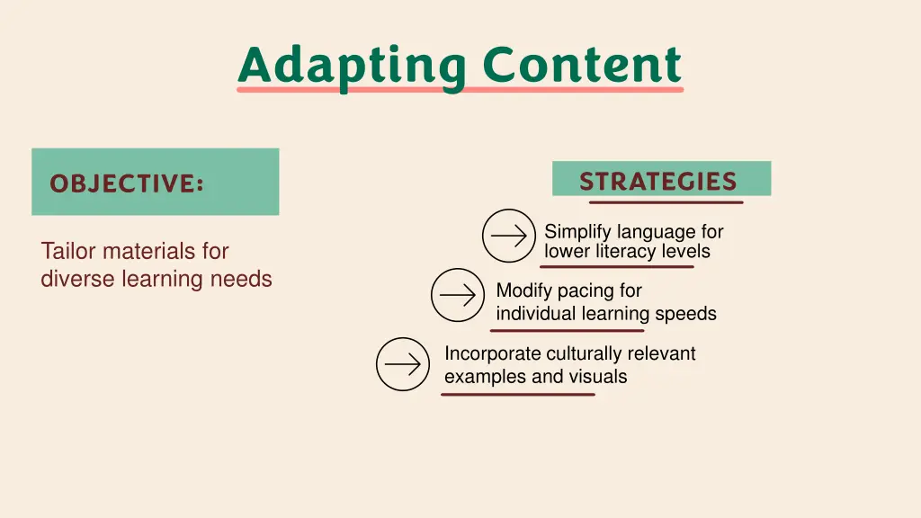 adapting content