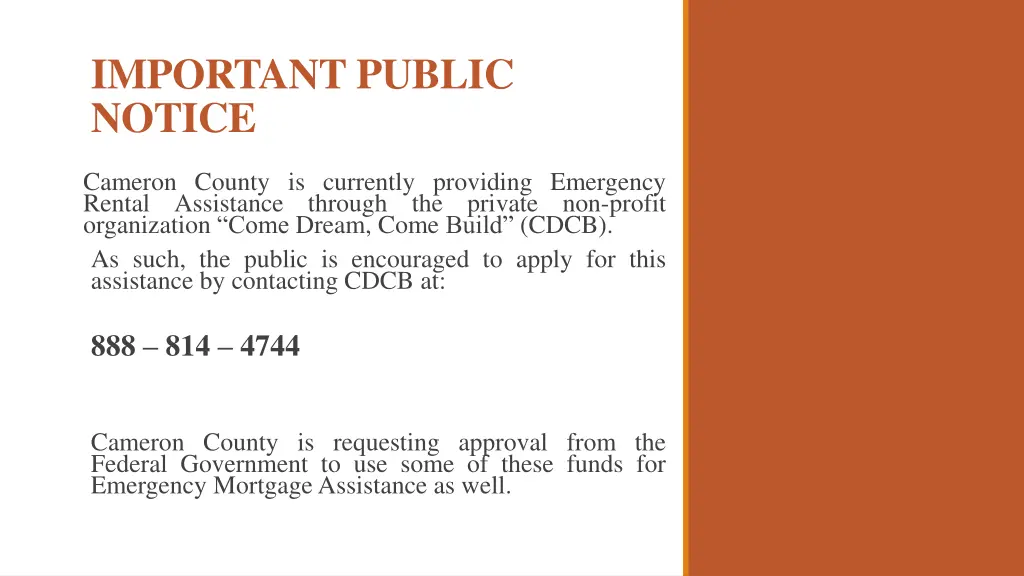 important public notice