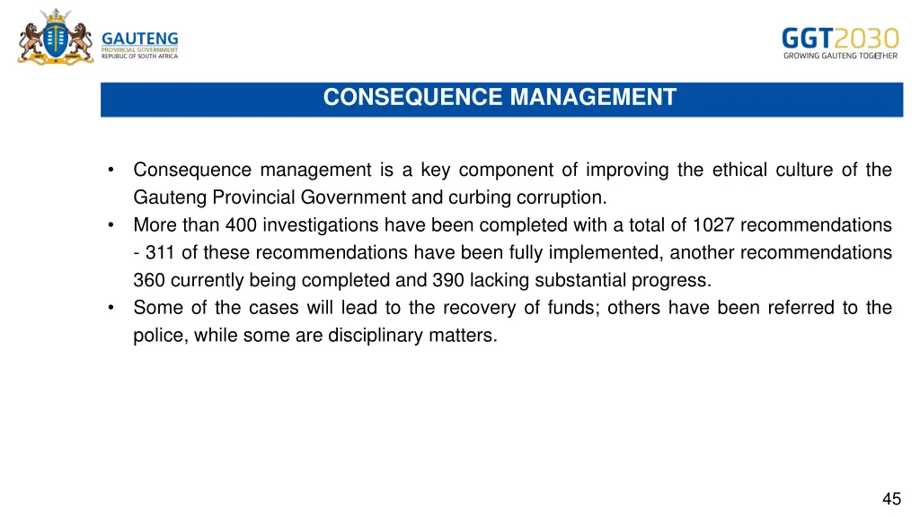 consequence management