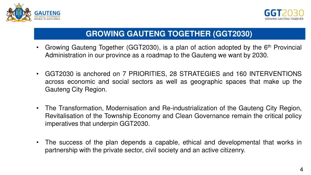 growing gauteng together ggt2030
