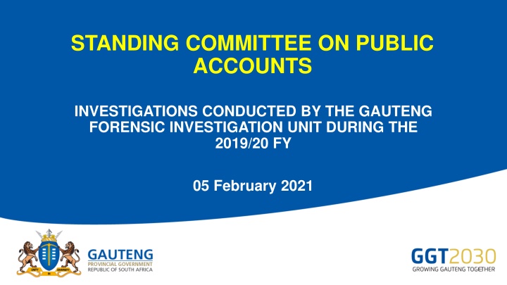 standing committee on public accounts