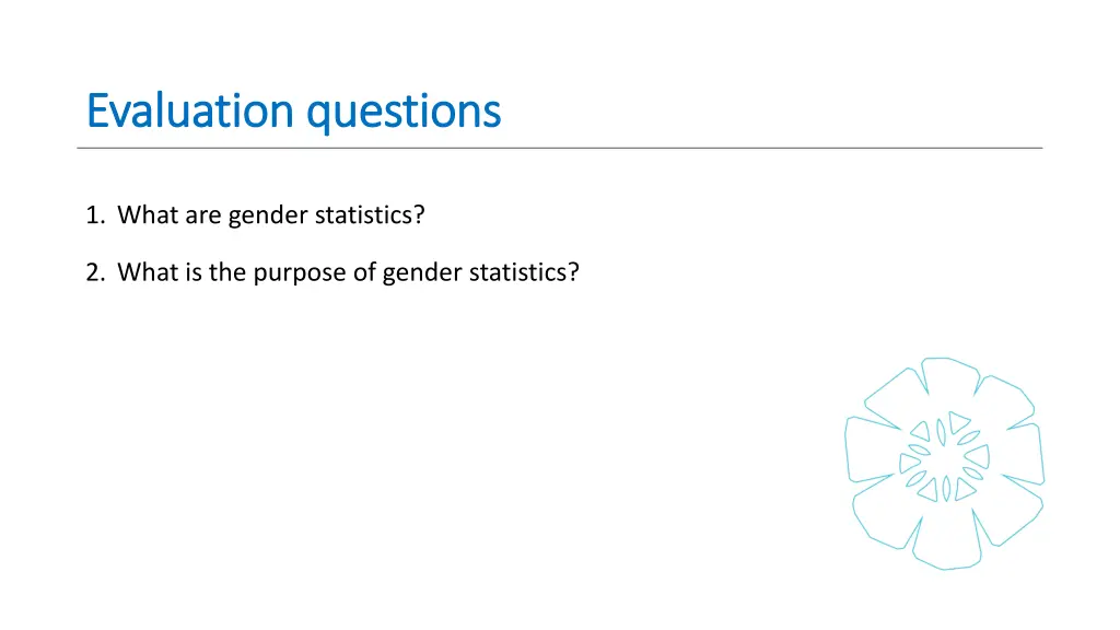 evaluation questions evaluation questions