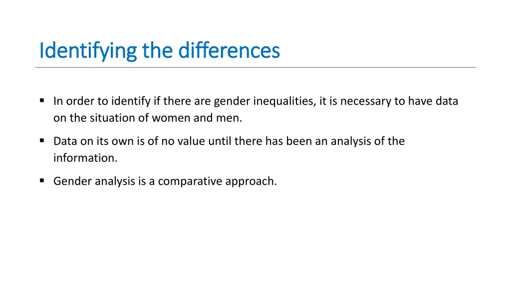 identifying the differences identifying