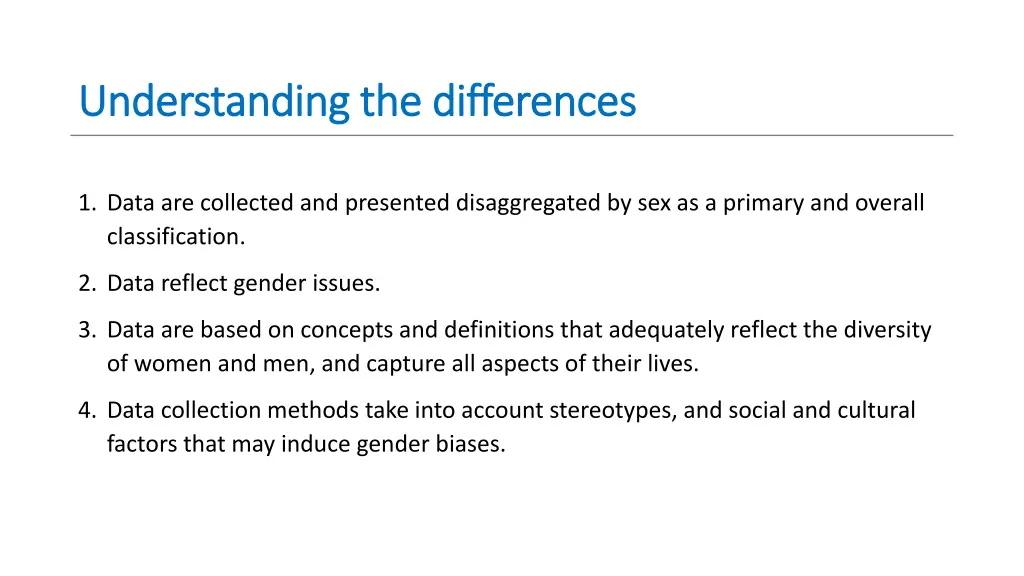 understanding the differences understanding