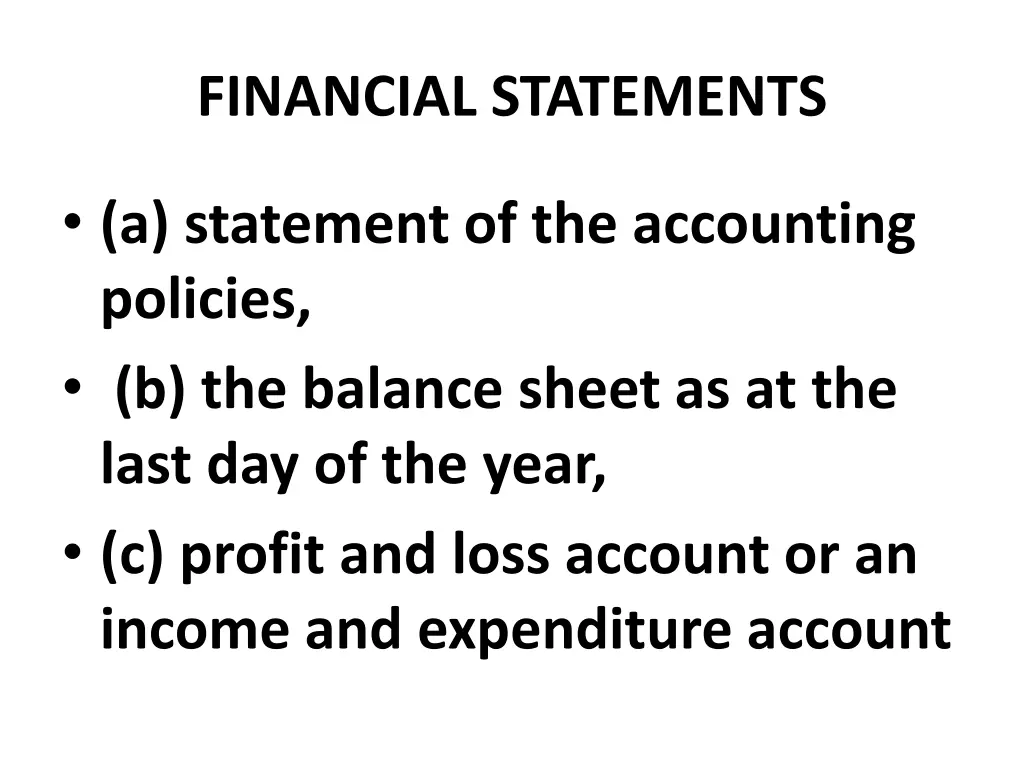 financial statements 12