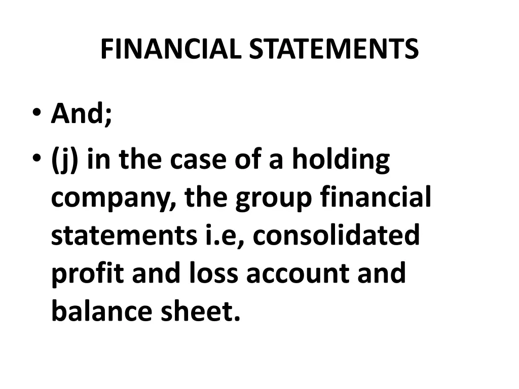 financial statements 15