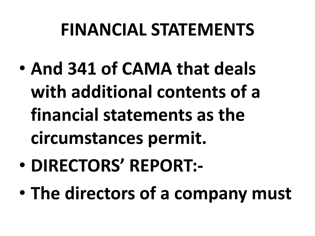 financial statements 17