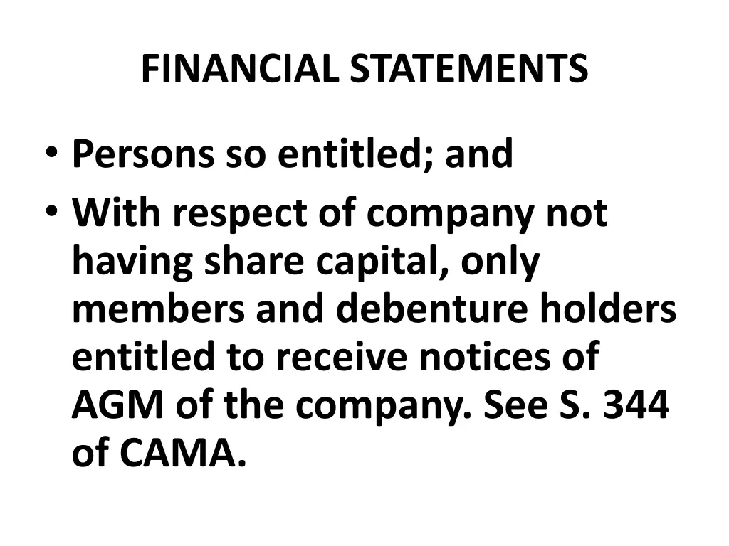 financial statements 21