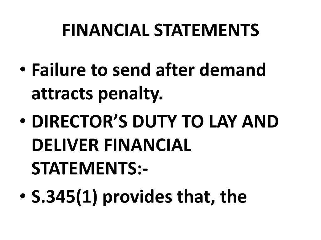 financial statements 25