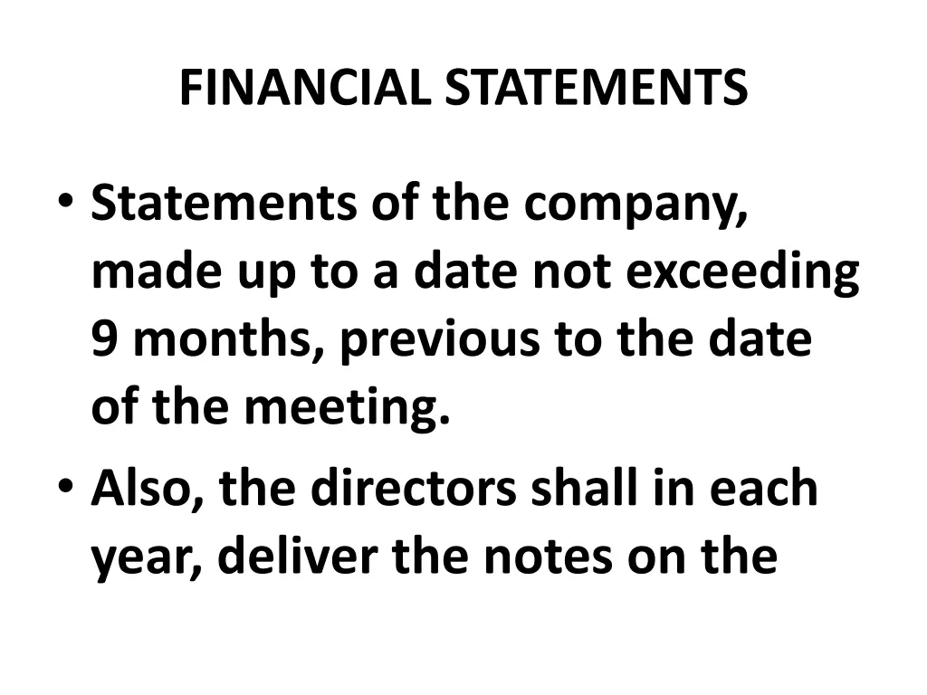 financial statements 27