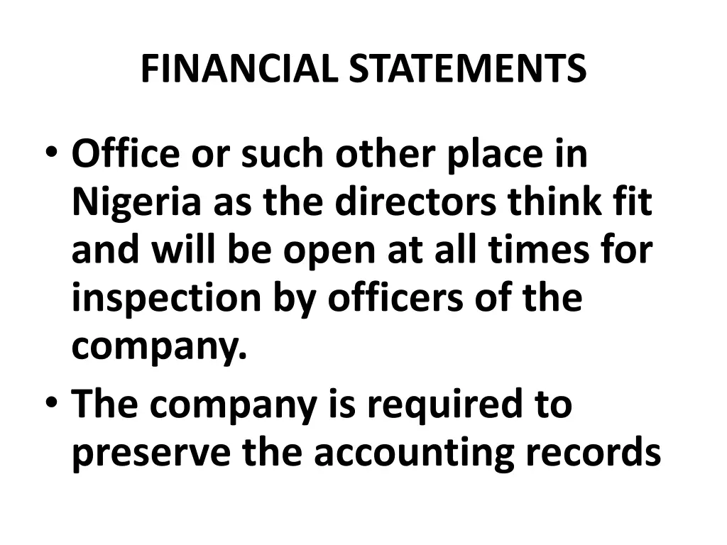 financial statements 7
