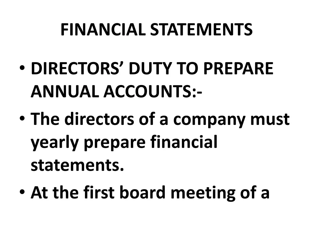 financial statements 9