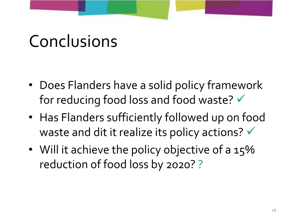 conclusions