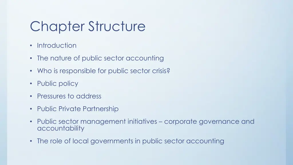 chapter structure