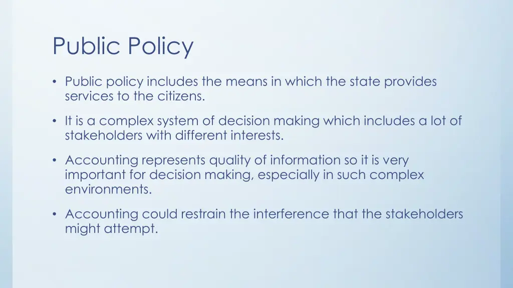 public policy