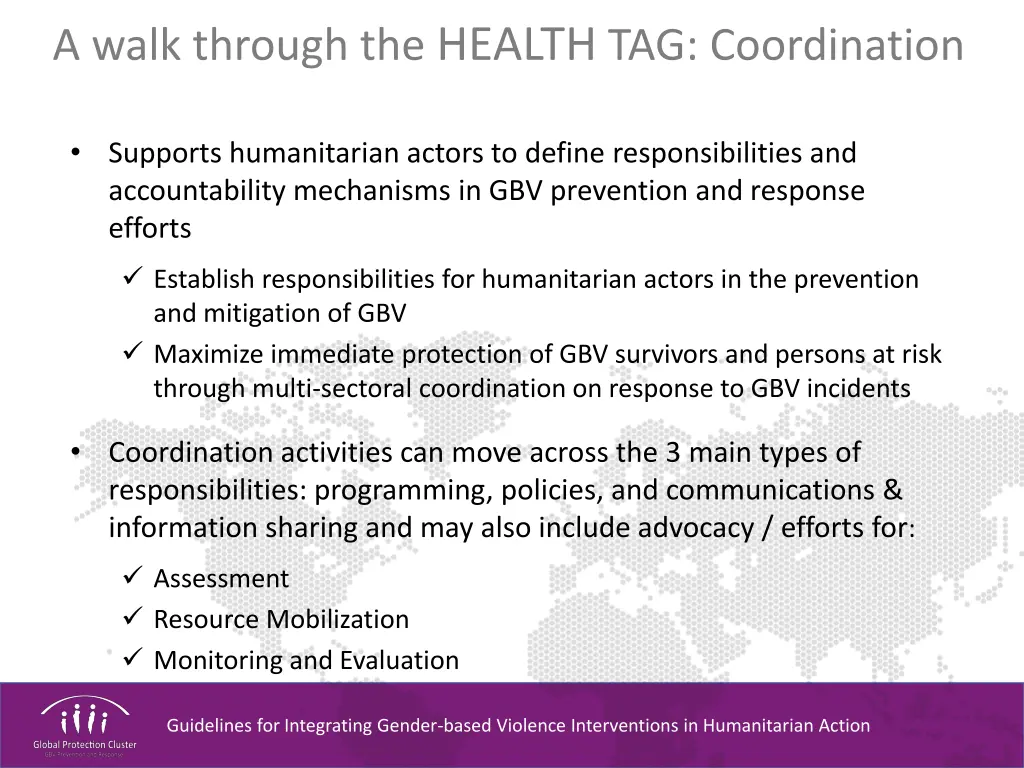 a walk through the health tag coordination 1