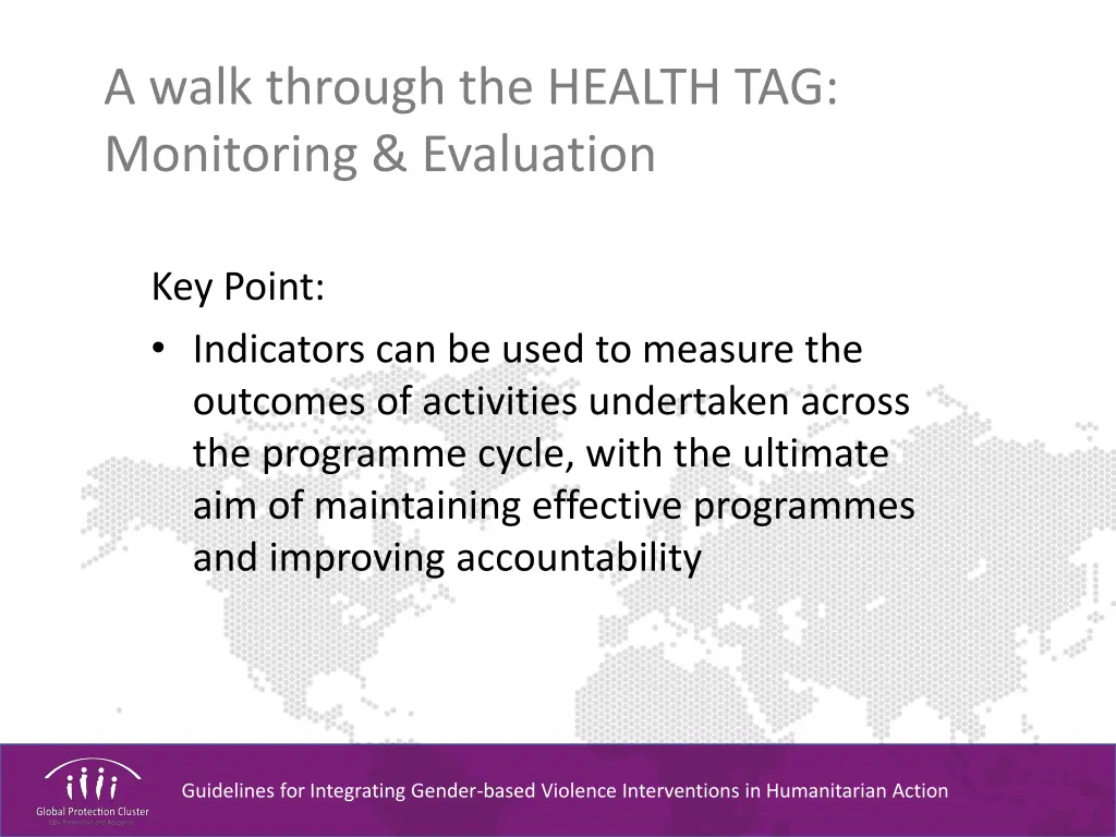 a walk through the health tag monitoring