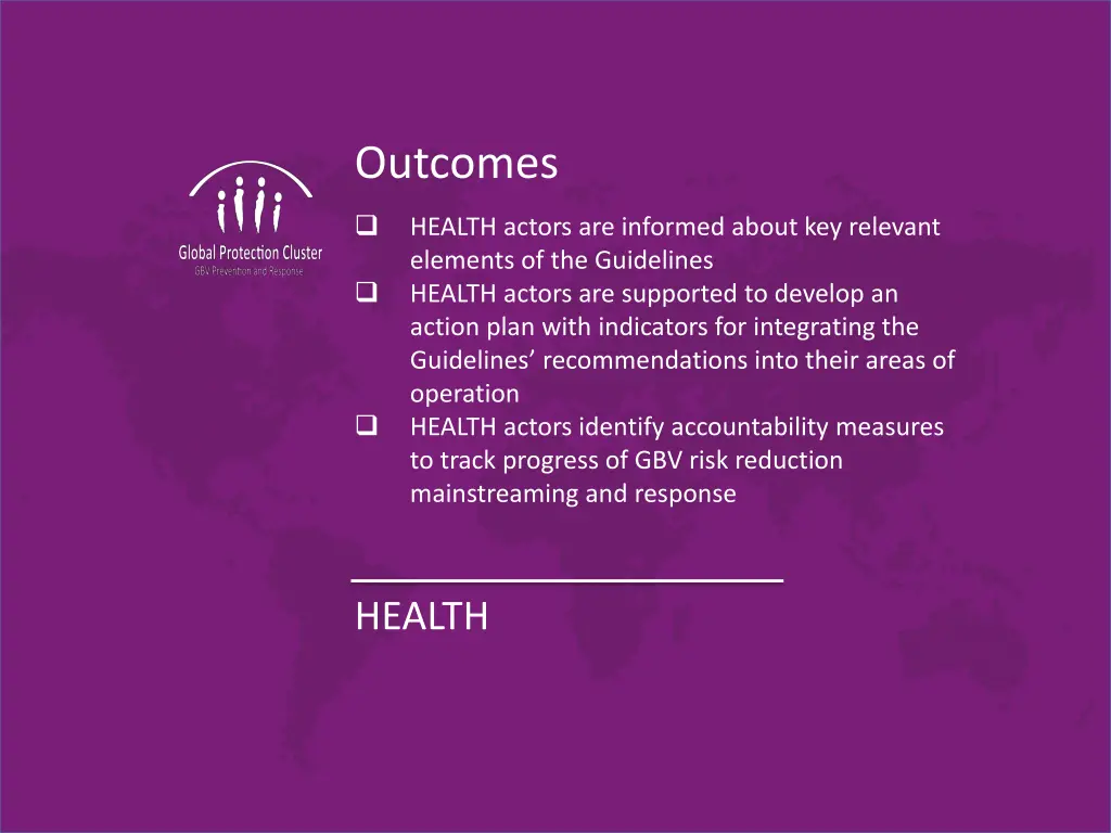 outcomes