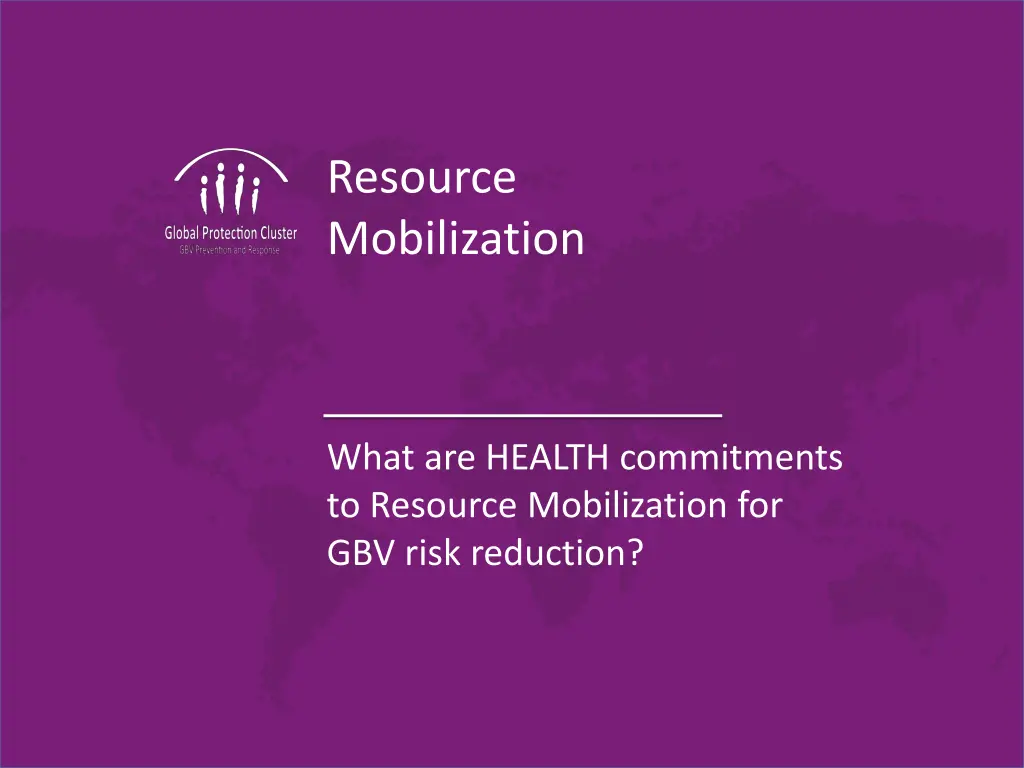 resource mobilization
